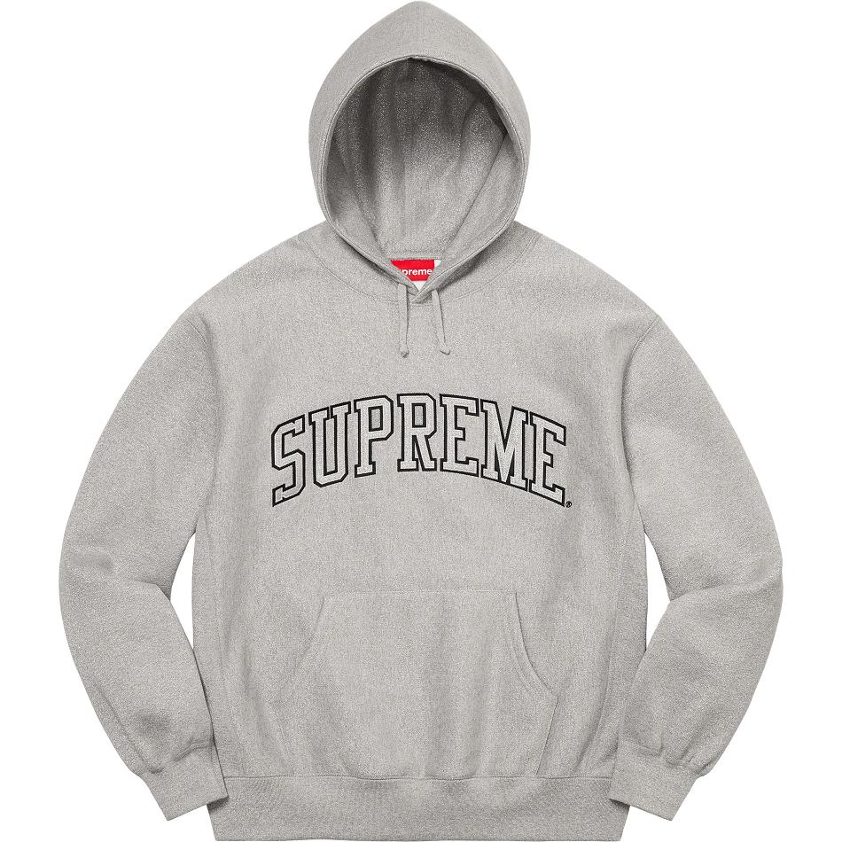 Sudaderas Supreme Glitter Arc Hooded Gris | Supreme 330YU